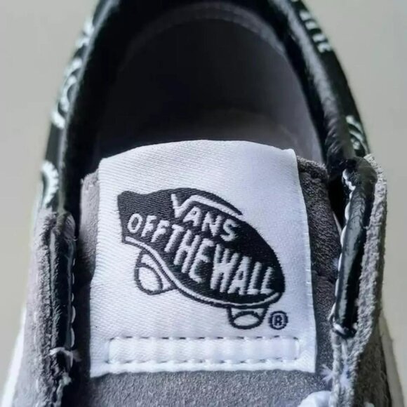 Vans Women's Sk8-Low Suede/Canvas Sneaker in Wonderful Paisley Gray/True White - Picture 9 of 12